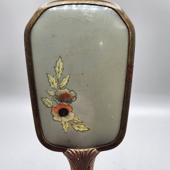 Antique Nylon Hairbrush Decorative Vanity Dressing Table Long Handled - Picture 5 of 6